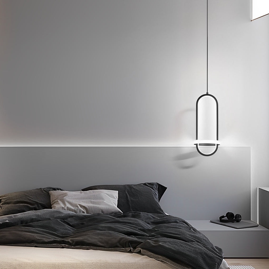 Modern LED Pendant Light with Three Step Dimming - Round Silicone
