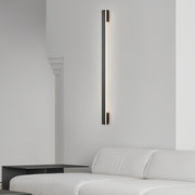 Modern Linear LED Wall Lamp with Three-Step Dimming - Copper & Acrylic