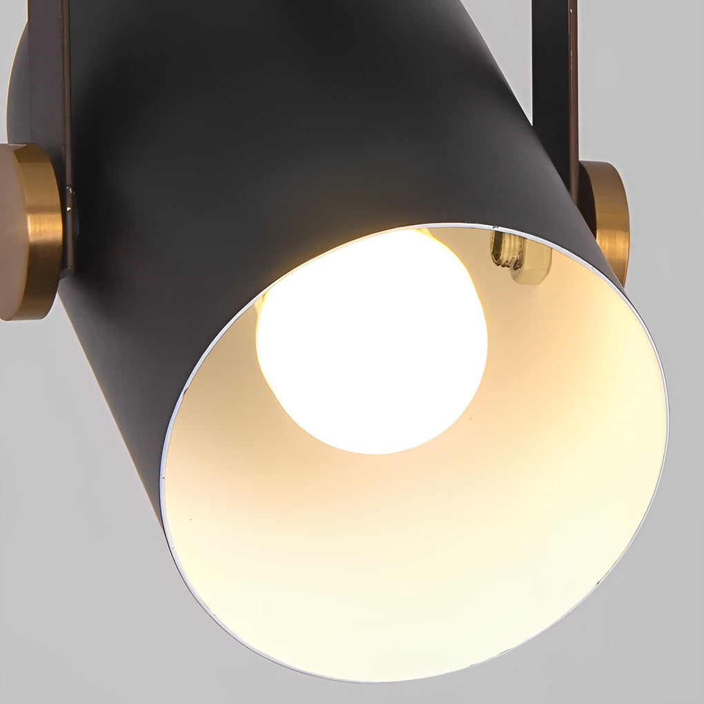 Adjustable Industrial Pendant Light - Black Aluminum Alloy