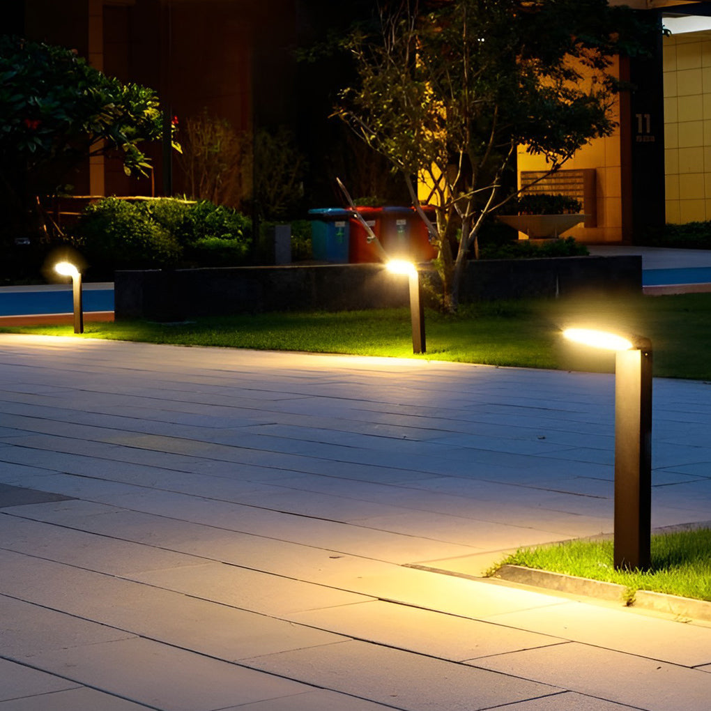 18W LED Ring Outdoor Wall & Path Lamp - Modern Landscape Lighting