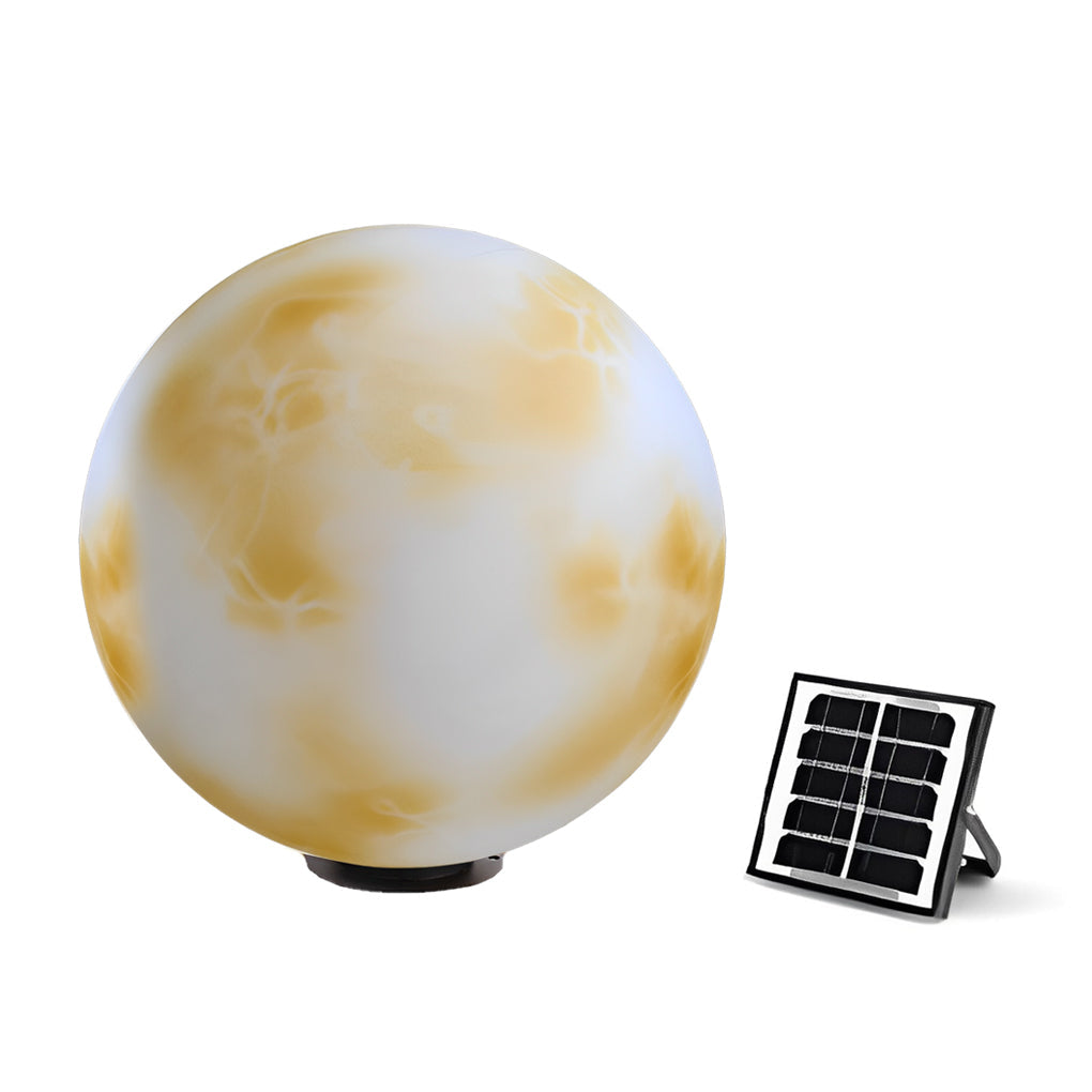 Moon Globe Outdoor Post Light - Modern Pier Mount Pillar Lamp