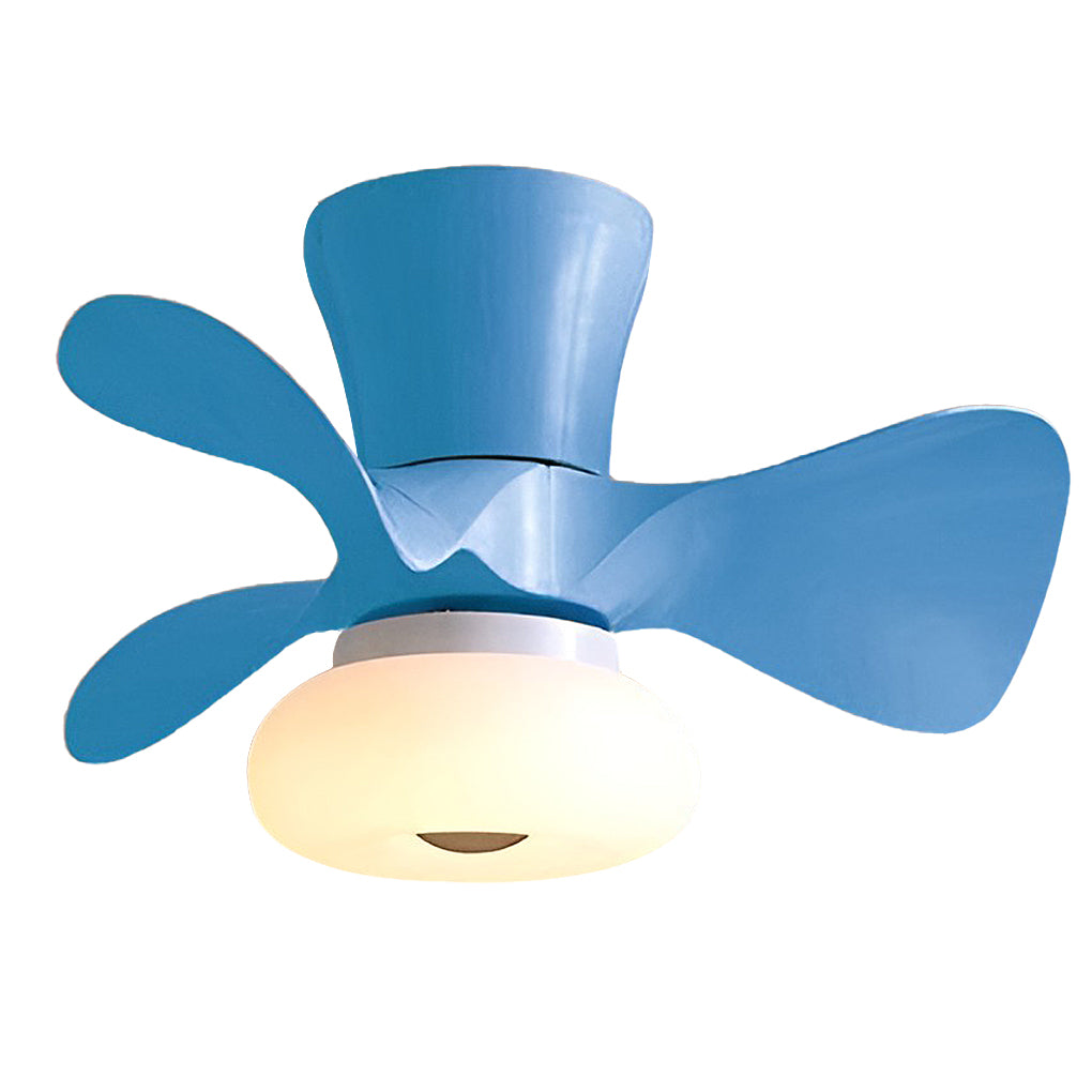 Modern LED Ceiling Fan Light with Remote & 3-Step Dimming