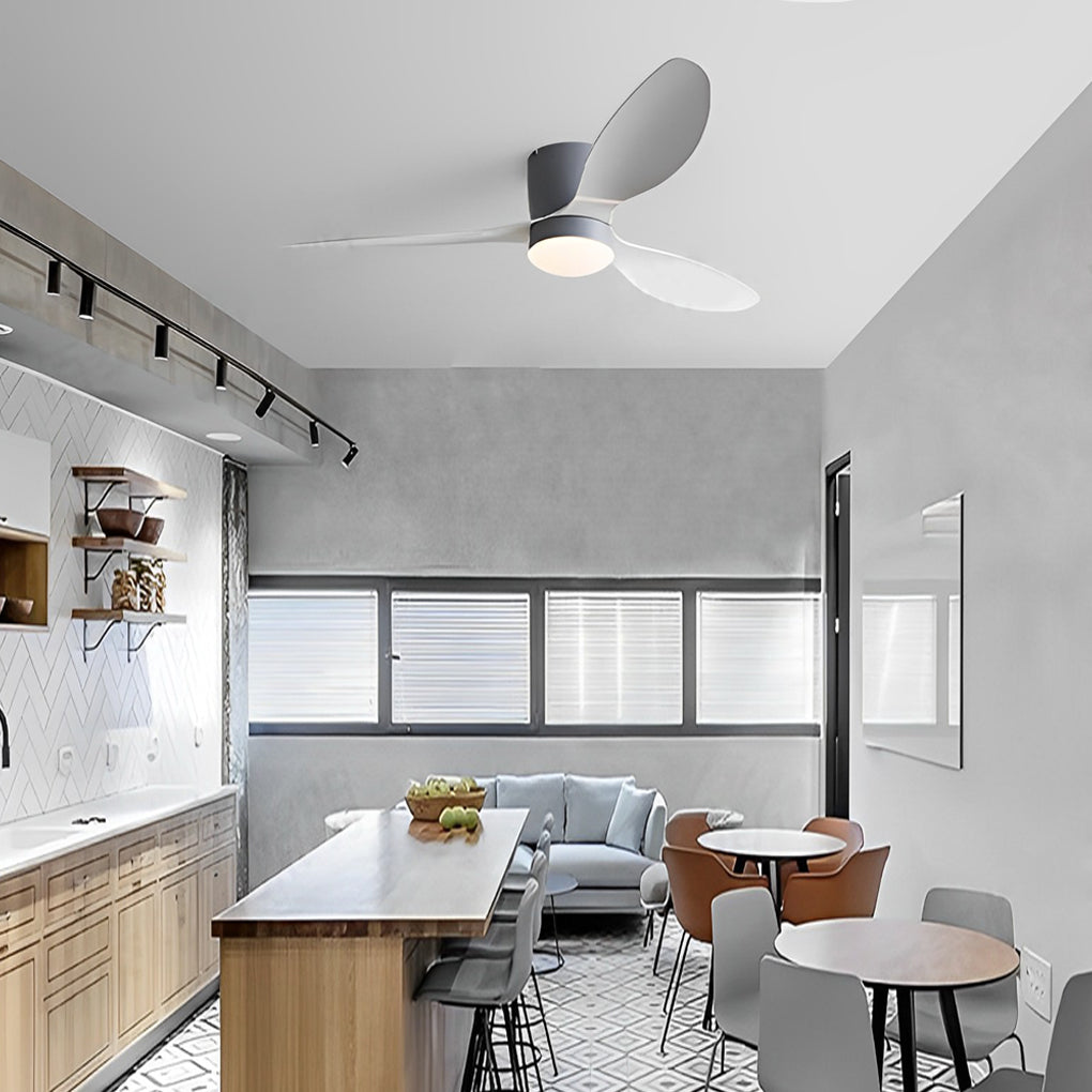 52 Inch Dimmable Ceiling Fan Light with Remote Control