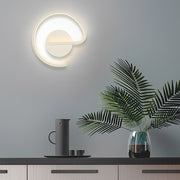 Modern LED Wall Sconce with Artistic Line Design in Aluminum