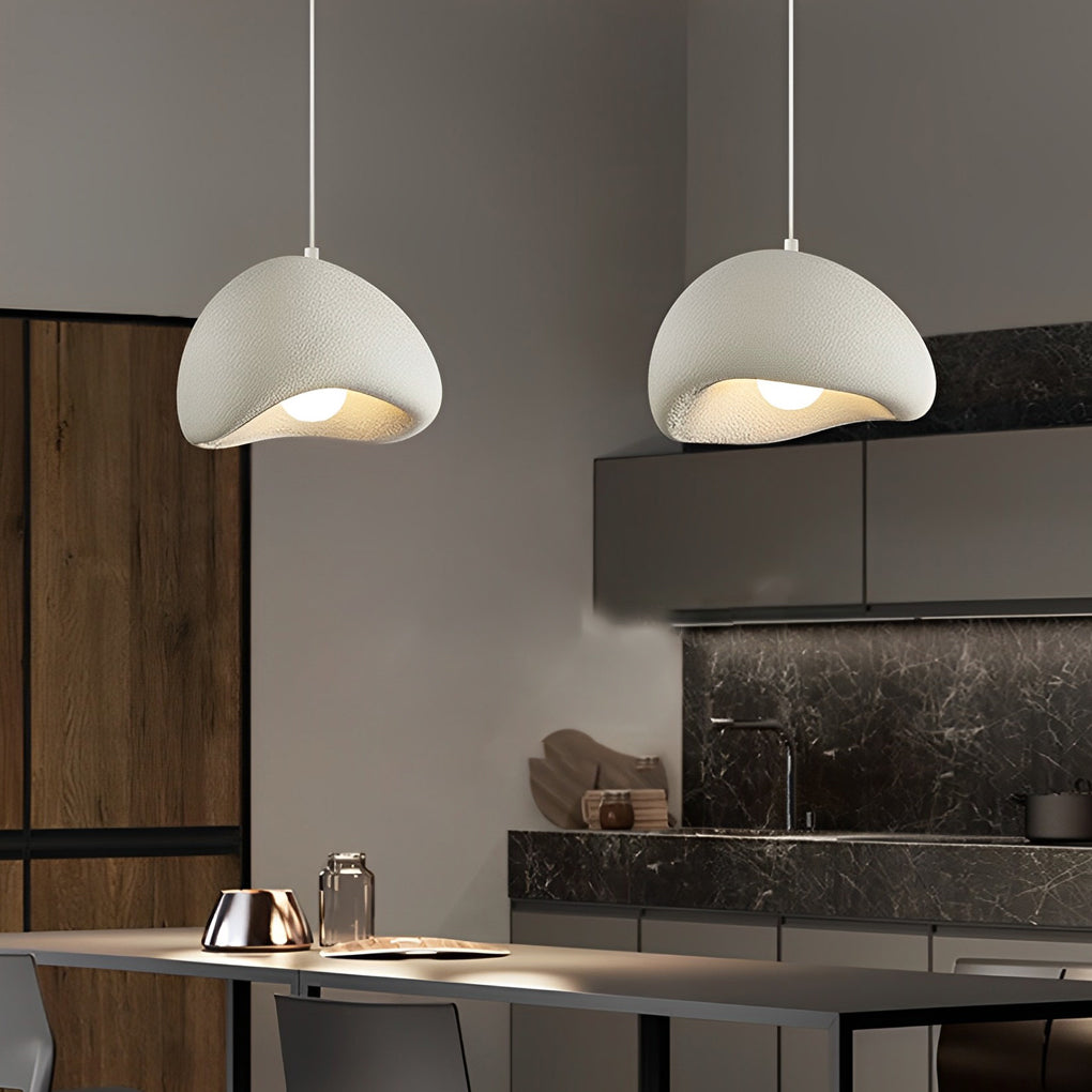 Modern Cloud Donut Pendant Light Resin Chandelier LED Warm White