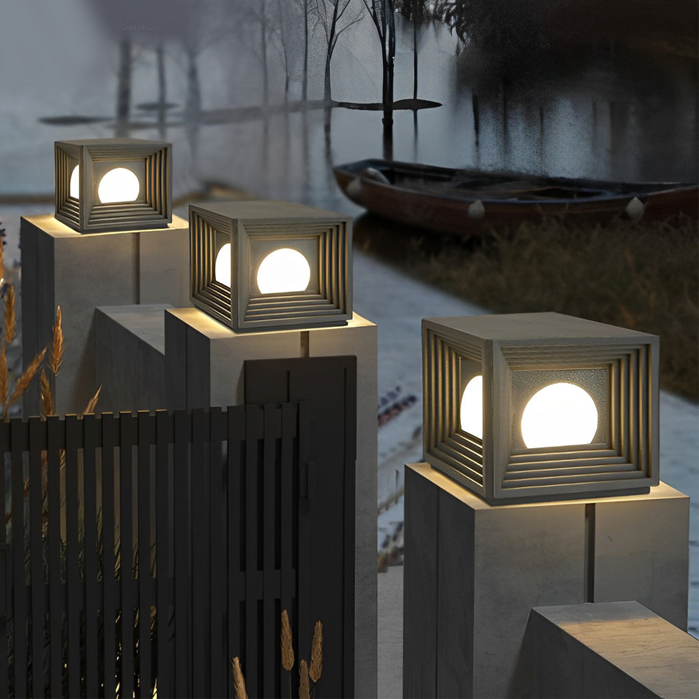 Modern Solar Fence Post Light | Waterproof LED Outdoor Pillar Lamp