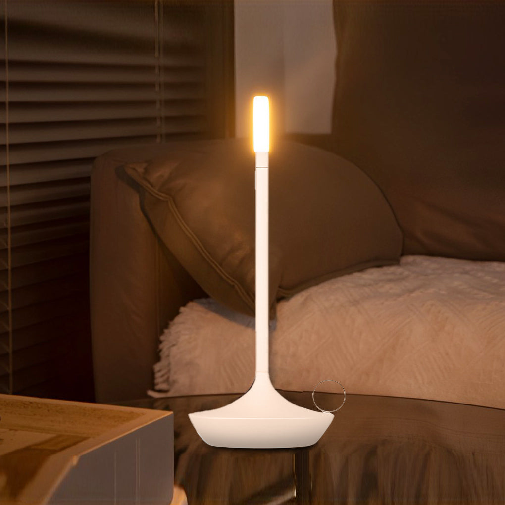 Cordless LED Wick Table Lamp with Touch Dimming & USB-C Charging