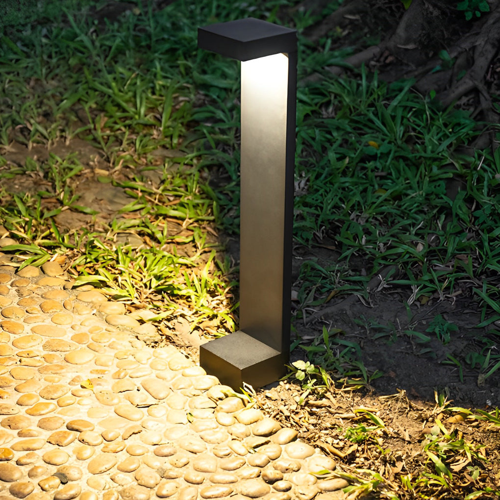 Modern LED Pathway Light - Waterproof Aluminum Black Finish