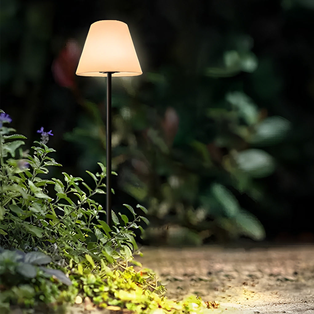 Smart RGB LED Floor Lamp with Metal Base and PE Shade