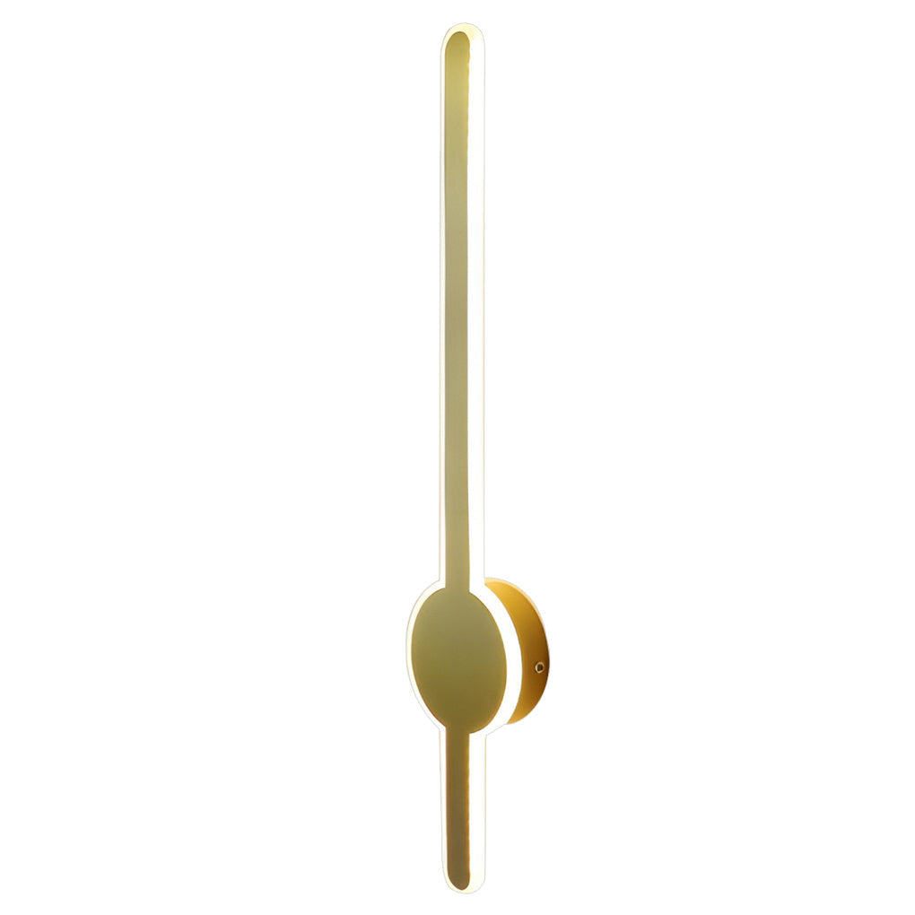 Modern LED Bar Wall Sconce - Black White Gold Hardware Finish
