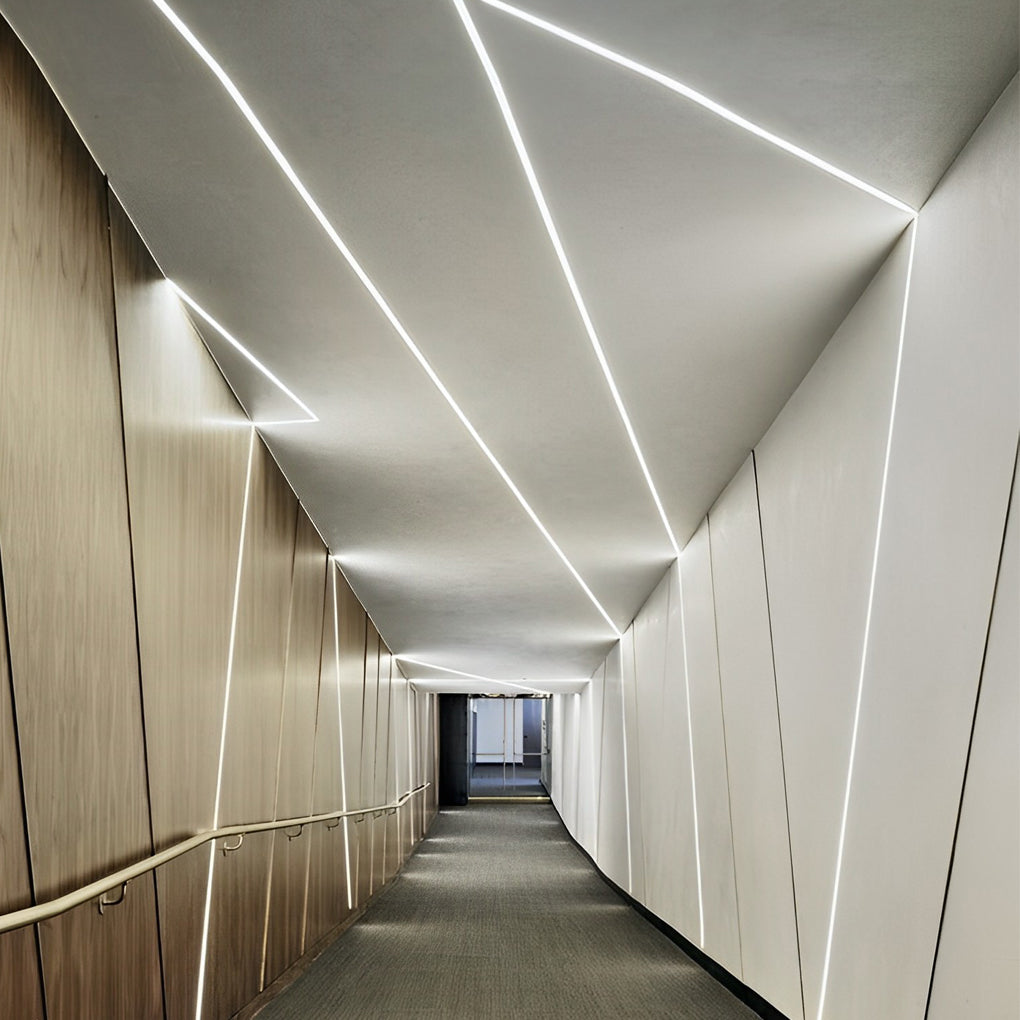 Recessed LED Strip Light - Modern Under Cabinet Linear Lighting