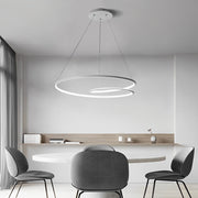 Modern Circular LED Pendant Light with Stepless Dimming