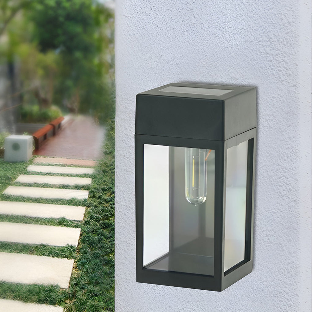 Solar LED Outdoor Wall Light with Auto Light Control - Waterproof
