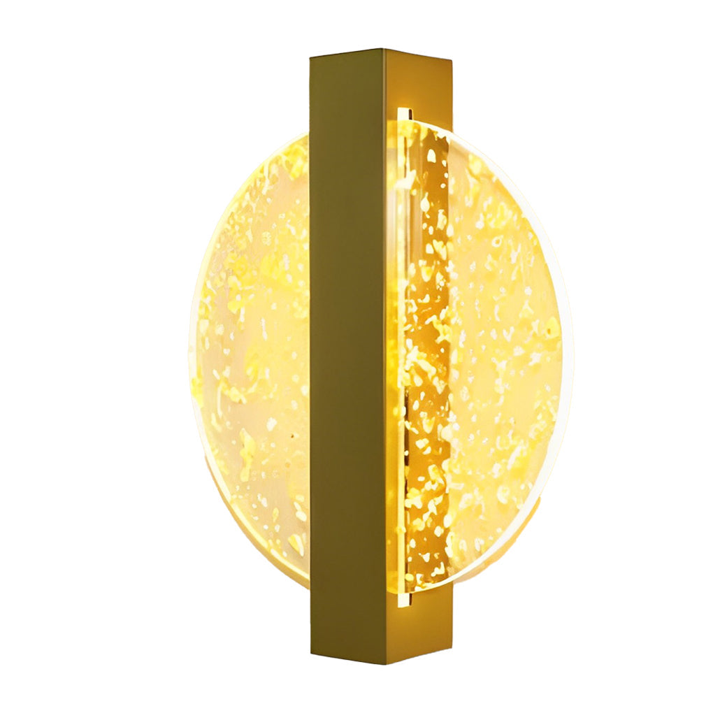 Modern Geometric LED Wall Sconce - Acrylic & Metal Finish