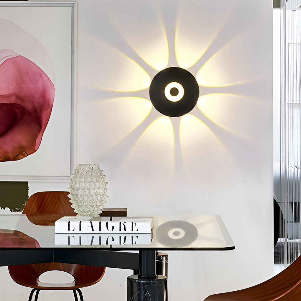Modern Black Aluminum LED Wall Sconce Waterproof IP65