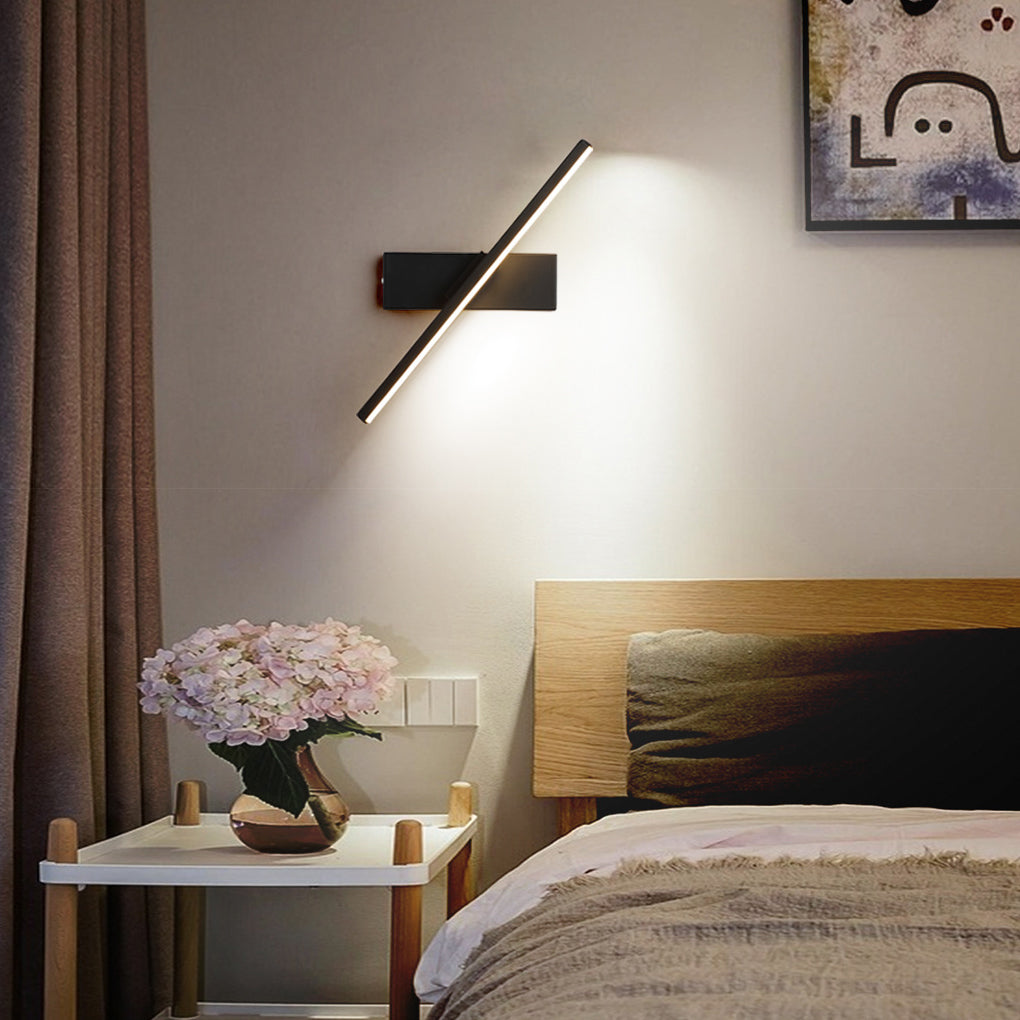 Modern Rotatable LED Bar Wall Light – Adjustable Aluminum Sconce