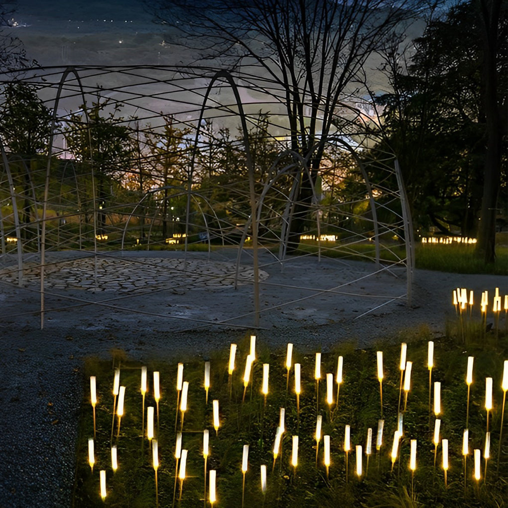 Modern Reed Acrylic Outdoor Lawn Lights Set of 10 Waterproof