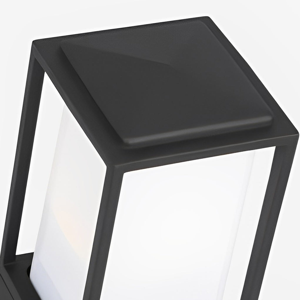 Modern Cubic Aluminum Lawn Lantern - Waterproof LED Landscape Light