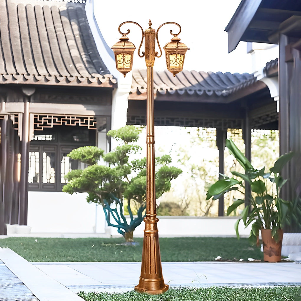 2-Light Outdoor Waterproof Retro European Street Light
