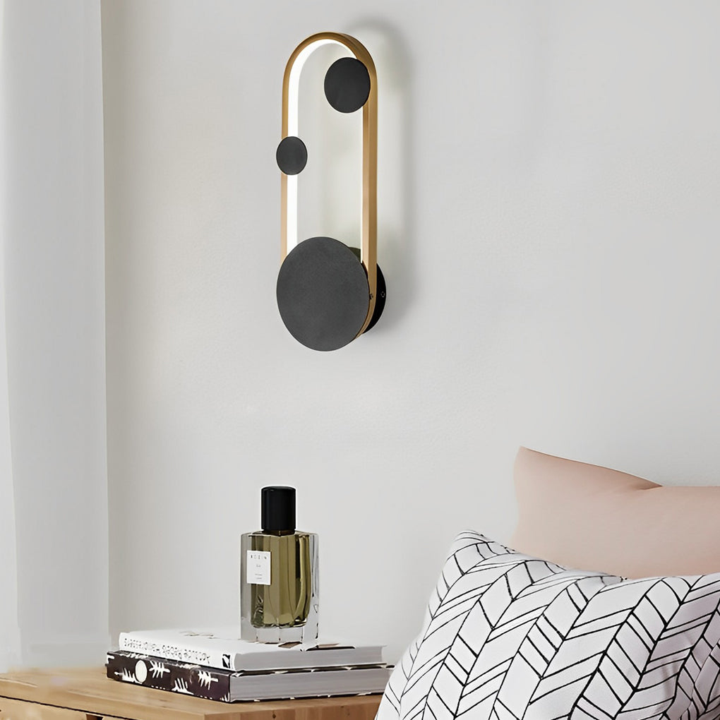 Modern LED Wall Sconce with Three-Step Dimming | Round & Oval