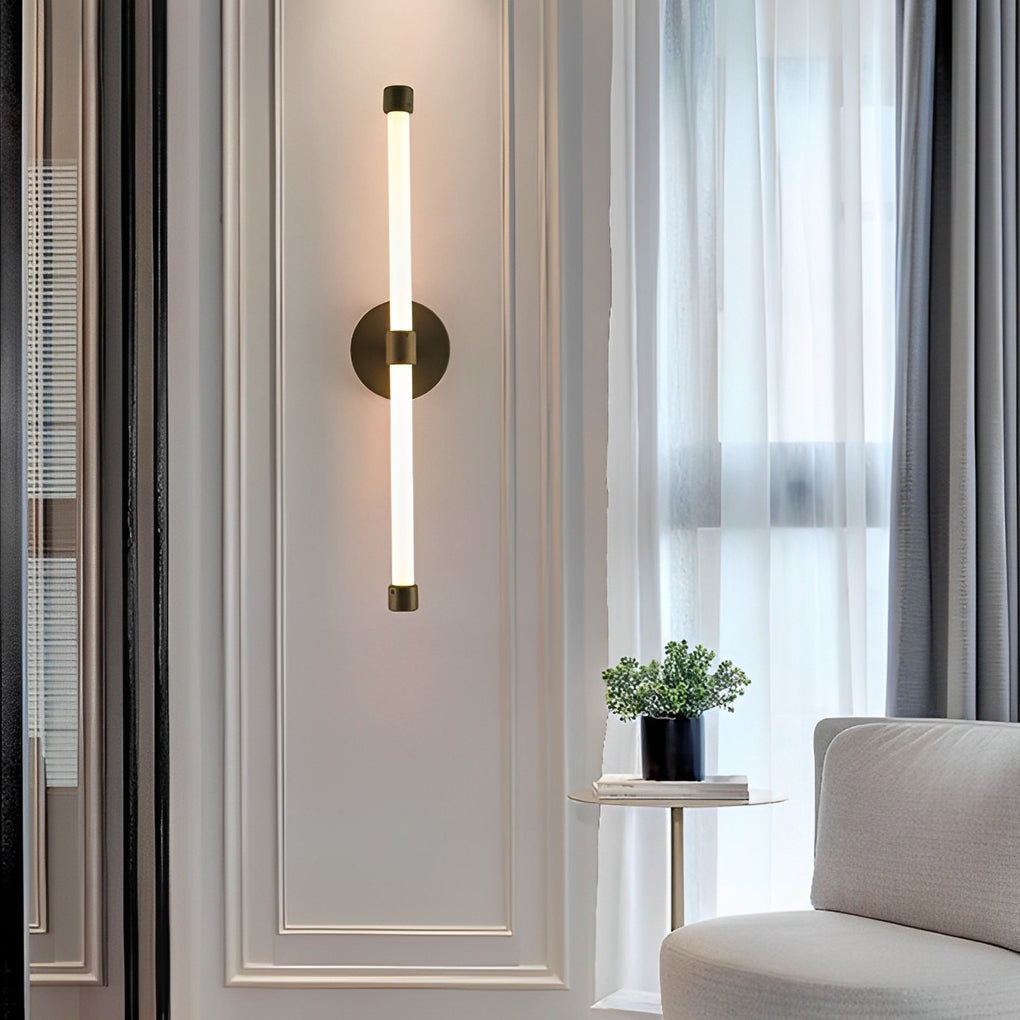 Modern LED Strip Wall Sconce with Three-Step Dimming