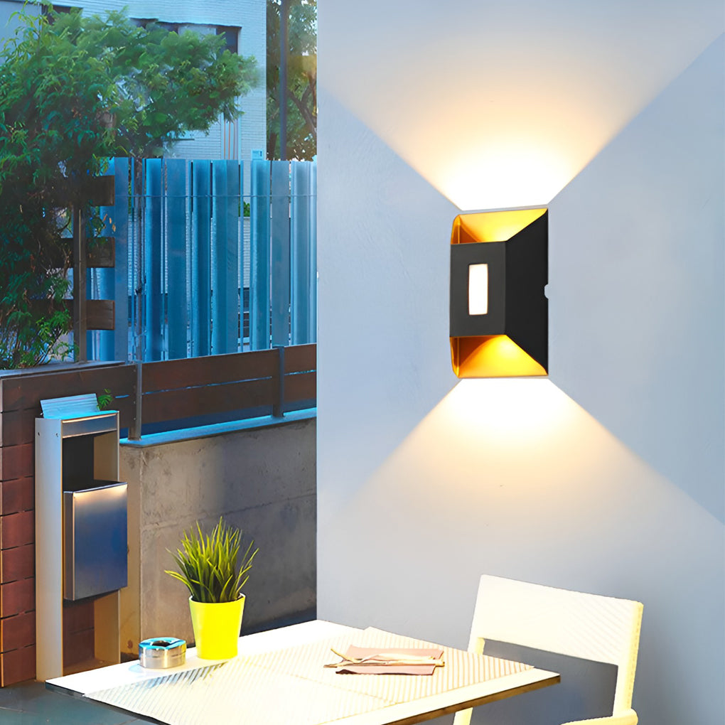Modern LED Up Down Wall Light | Waterproof Aluminum Outdoor Sconce