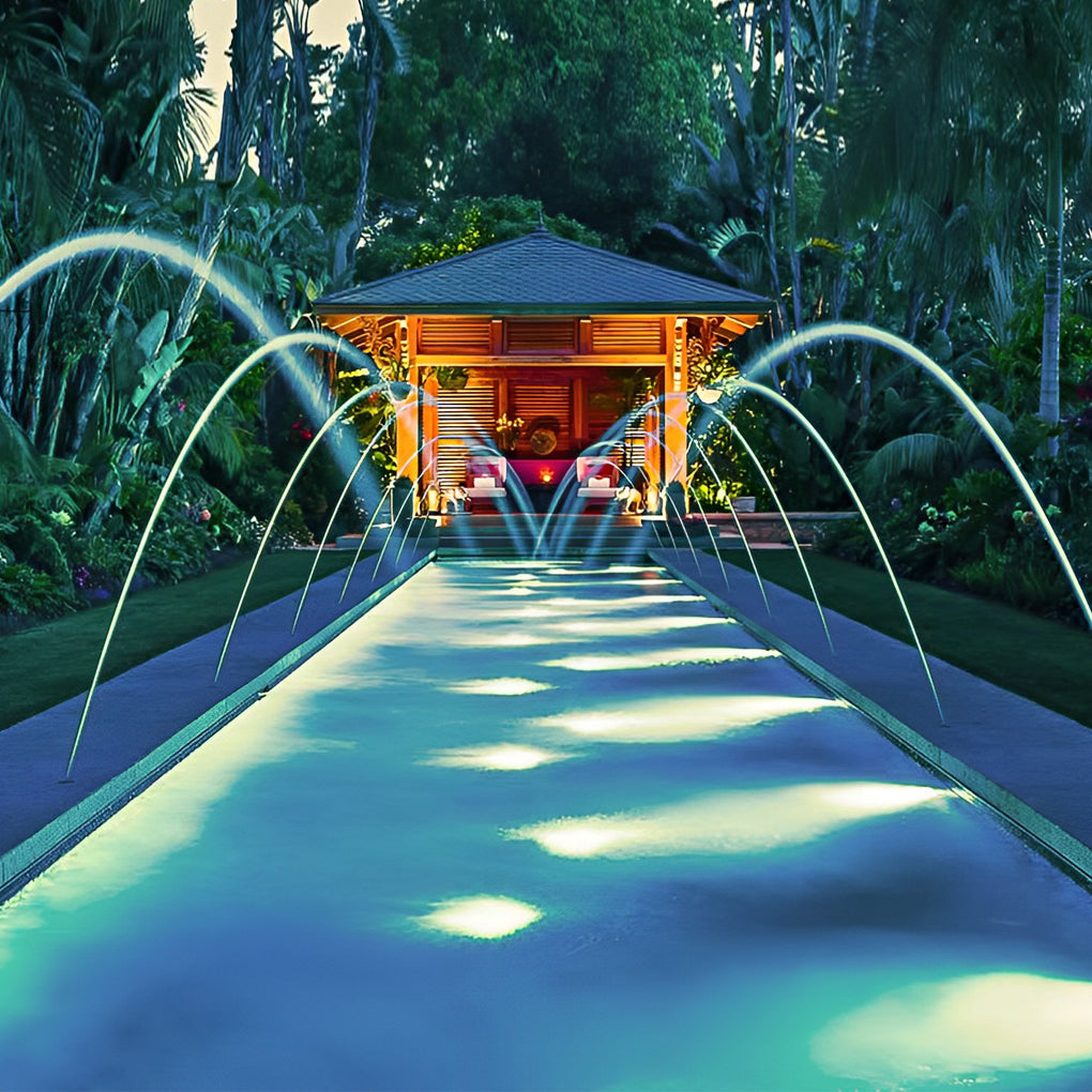Modern LED Underwater Pool Light - Chrome Adjustable Spot Light
