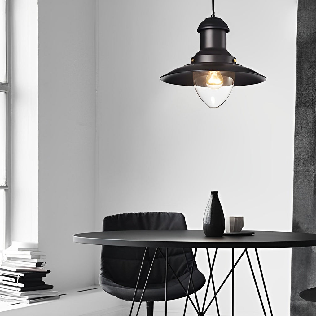 Retro Dome Metal Pendant Light Industrial Chandelier