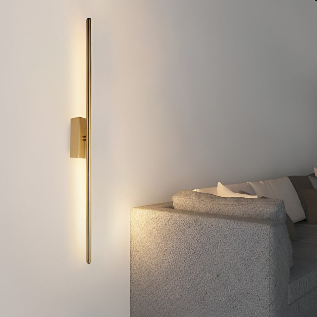 Modern Linear LED Wall Sconce – Electroplated Metal Fixture