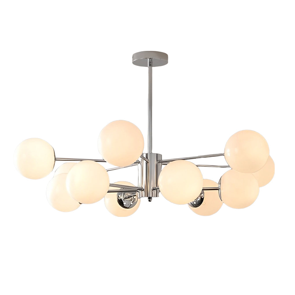 Modern Glass Molecular Chandelier with 3-Step Dimming