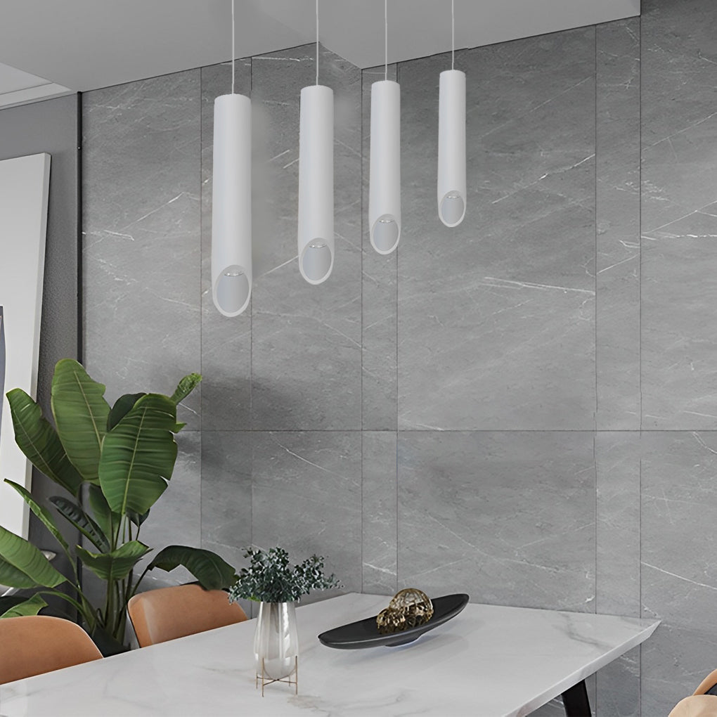 Modern Cylindrical LED Pendant Light – Aluminum Minimalist Hanging