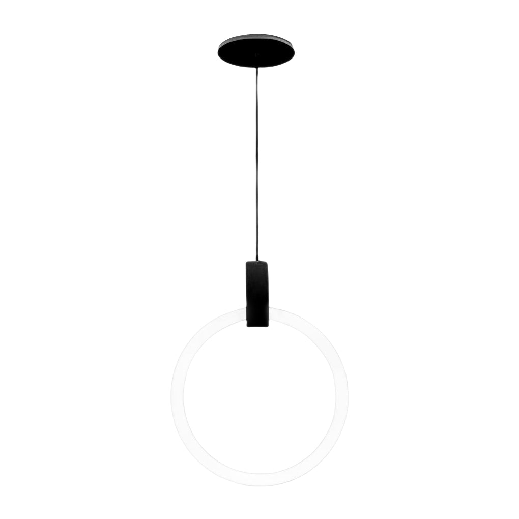 Modern Ring Staircase Chandelier with Stepless Dimming LED