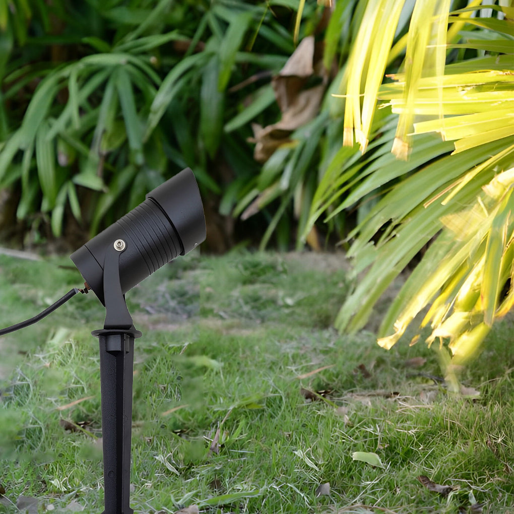 10W Adjustable LED Tree Spotlight - Modern Outdoor Lighting Black
