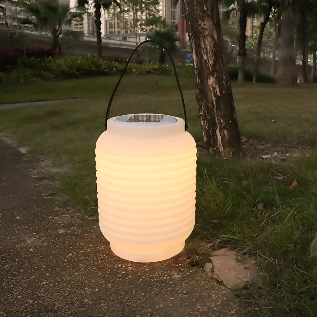 Portable Solar LED Lantern with Handle – Waterproof Outdoor Light