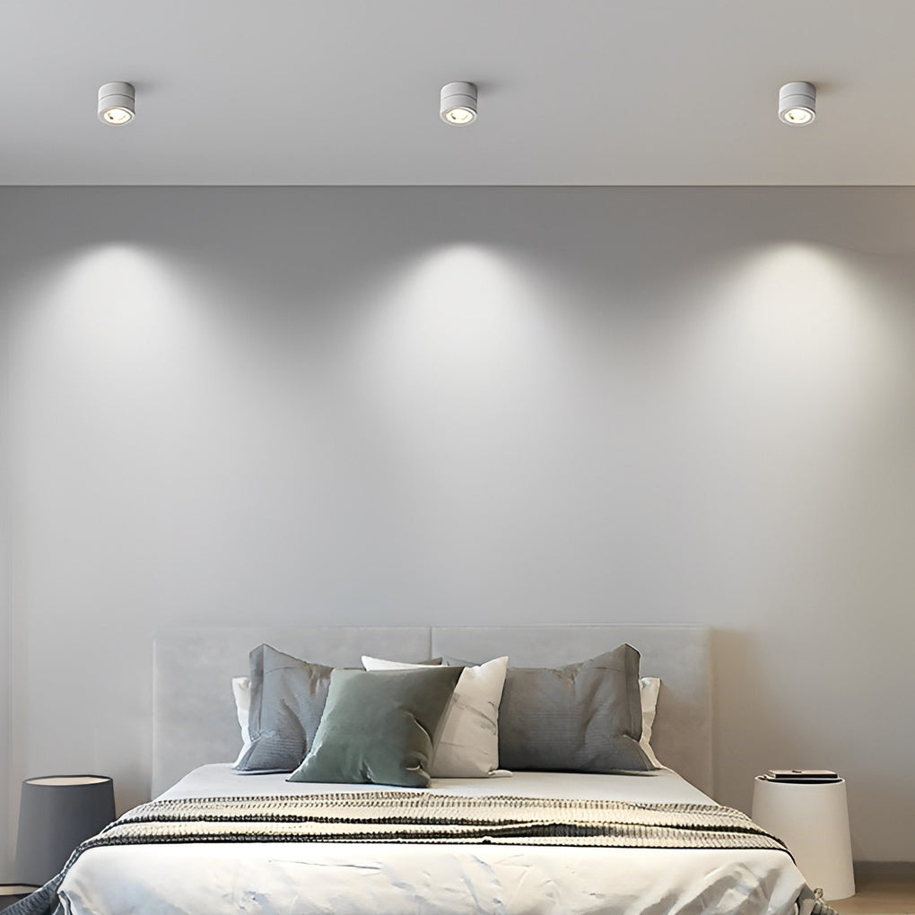 7W Adjustable LED Spotlight Modern Aluminum Flush Mount Ceiling