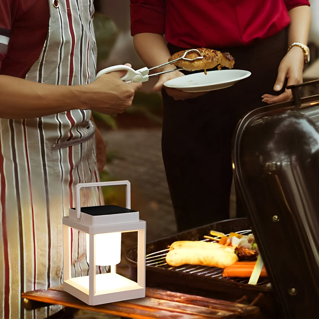 Portable Solar LED Outdoor Lantern with USB Charging