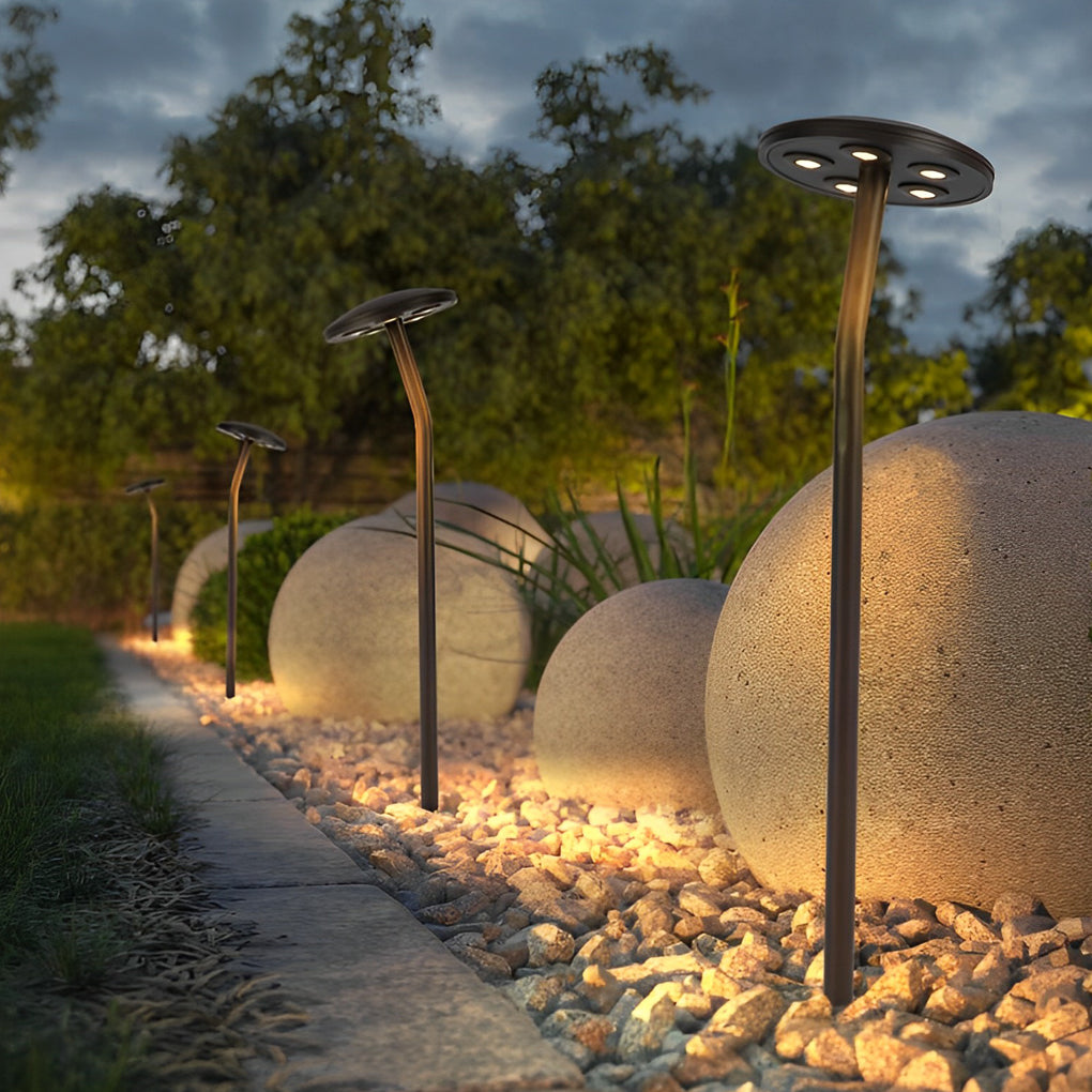 Mushroom LED Pathway Light | Aluminum Outdoor Lawn Lamp