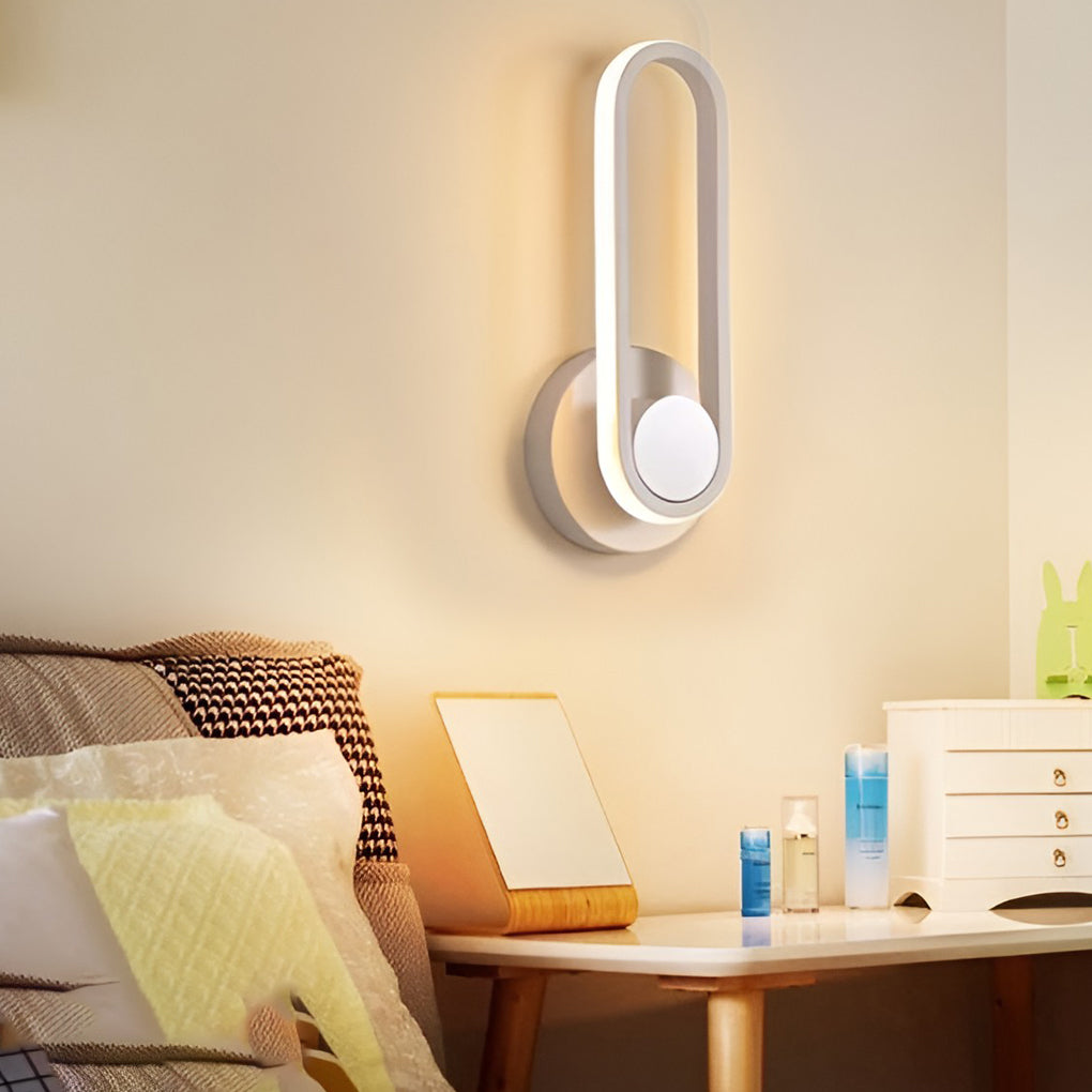 Rotatable Rectangular LED Wall Sconce Modern Adjustable Wall Lamp