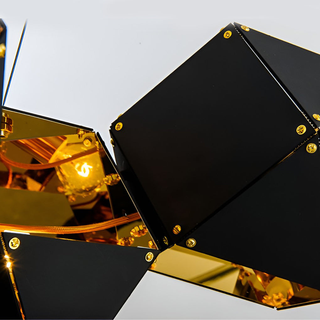 6-Light Geometric Polygonal Pendant Light - Modern Chandelier