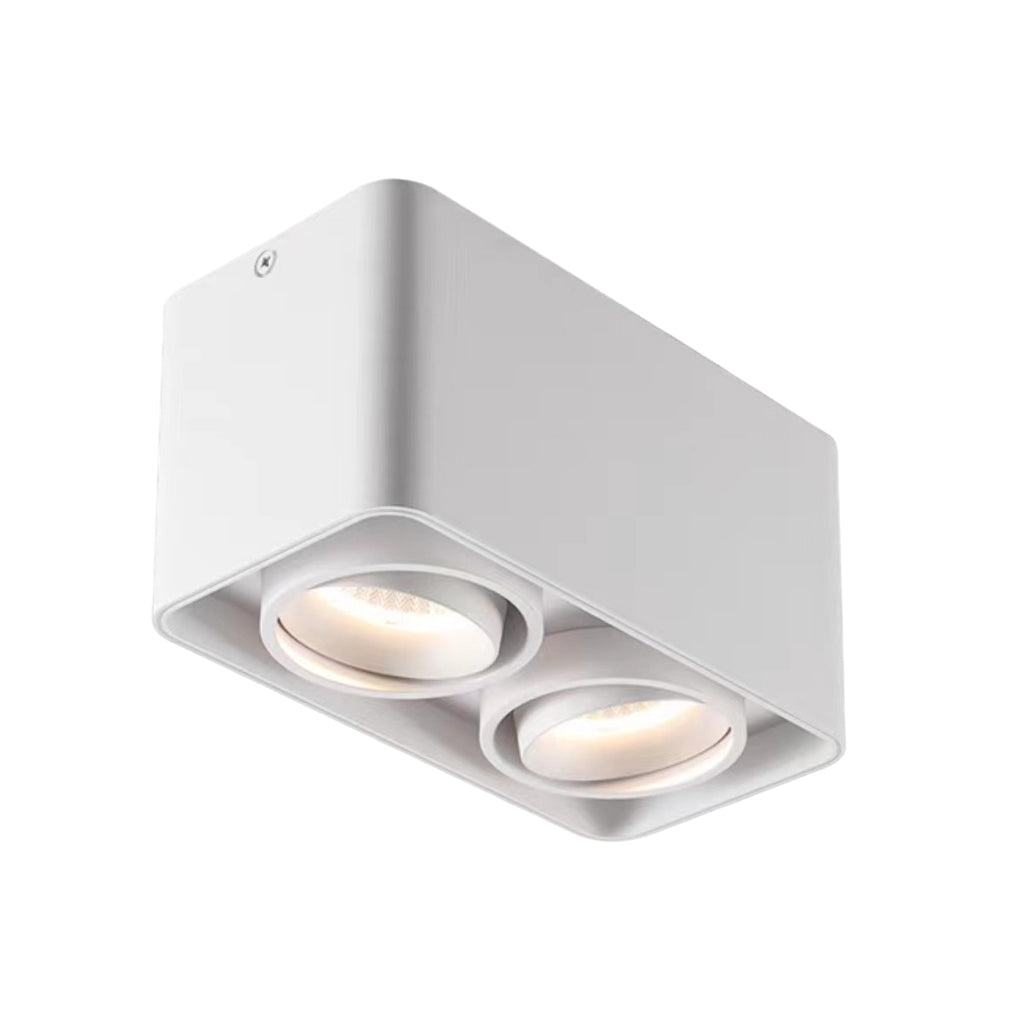Adjustable Square LED Grille Light with 360° Rotation