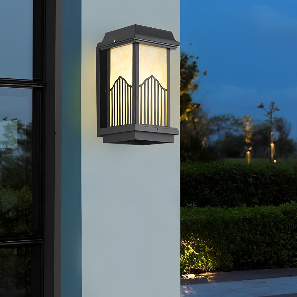 Solar Powered Outdoor Wall Light with Remote Control