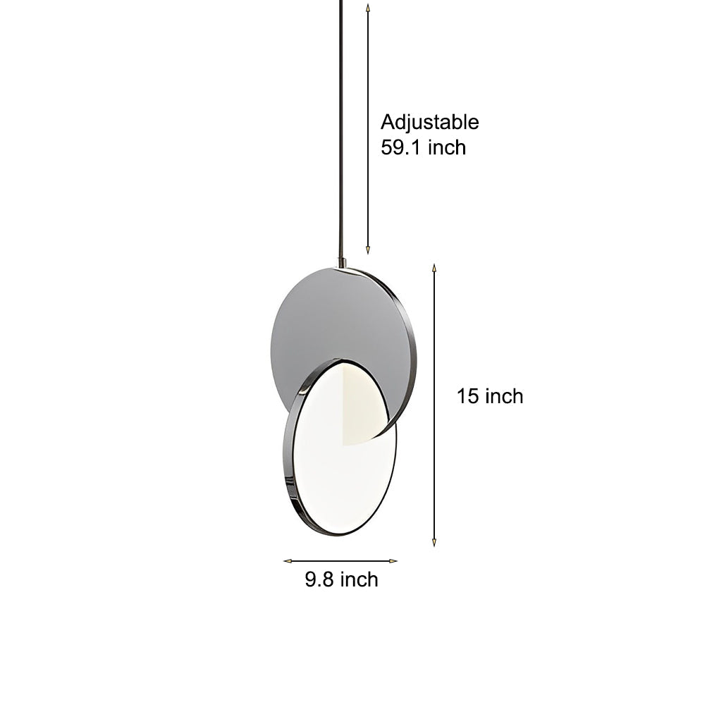 Modern Round Stainless Steel LED Acrylic Pendant Light
