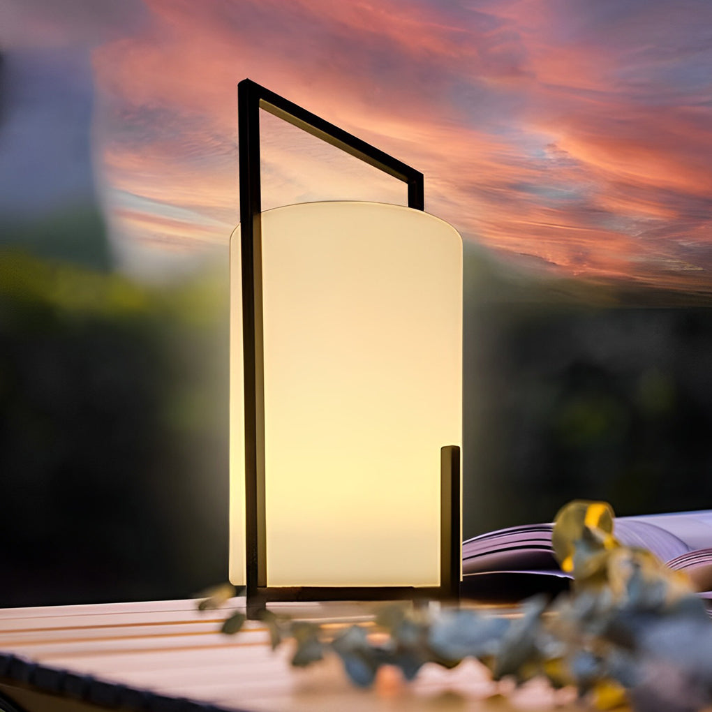Portable Solar LED Outdoor Lantern with Remote & RGB Lighting