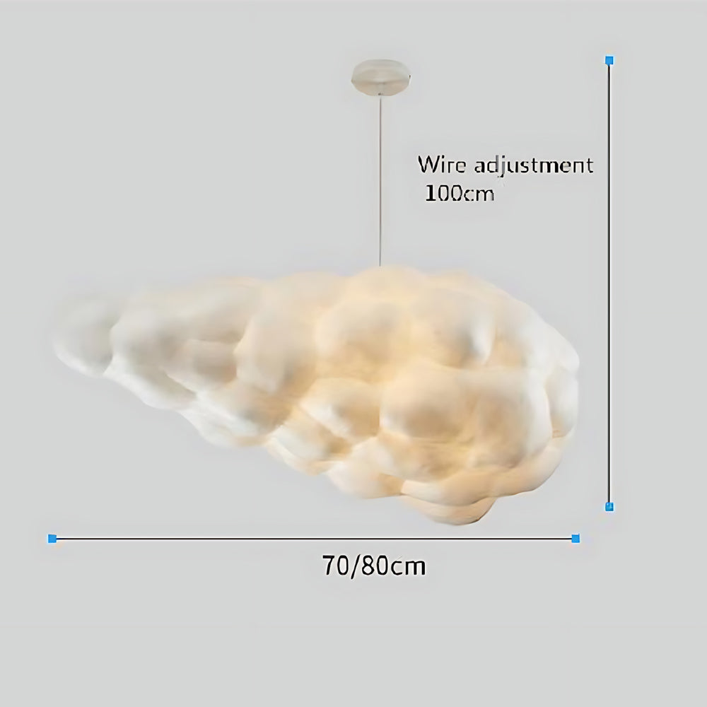 Cloud Shaped Modern Pendant Light - Artistic Hanging Lamp