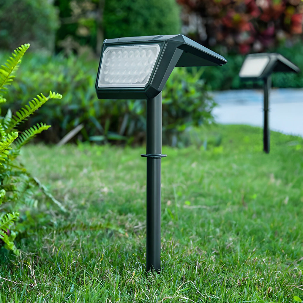 Modern Solar LED Outdoor Lawn Lights - Waterproof IP65 (Set of 2)