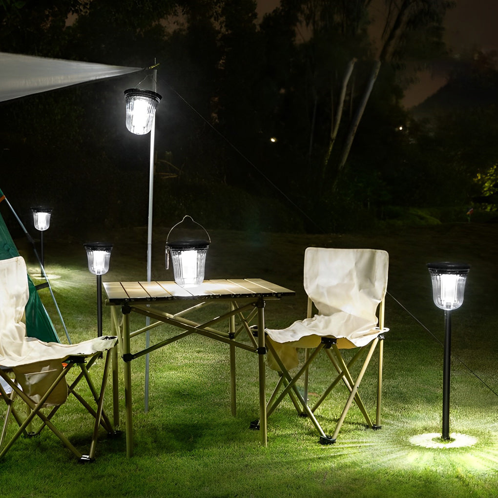 Solar Motion Sensor Lawn Lights Set of 2 - Waterproof LED Outdoor