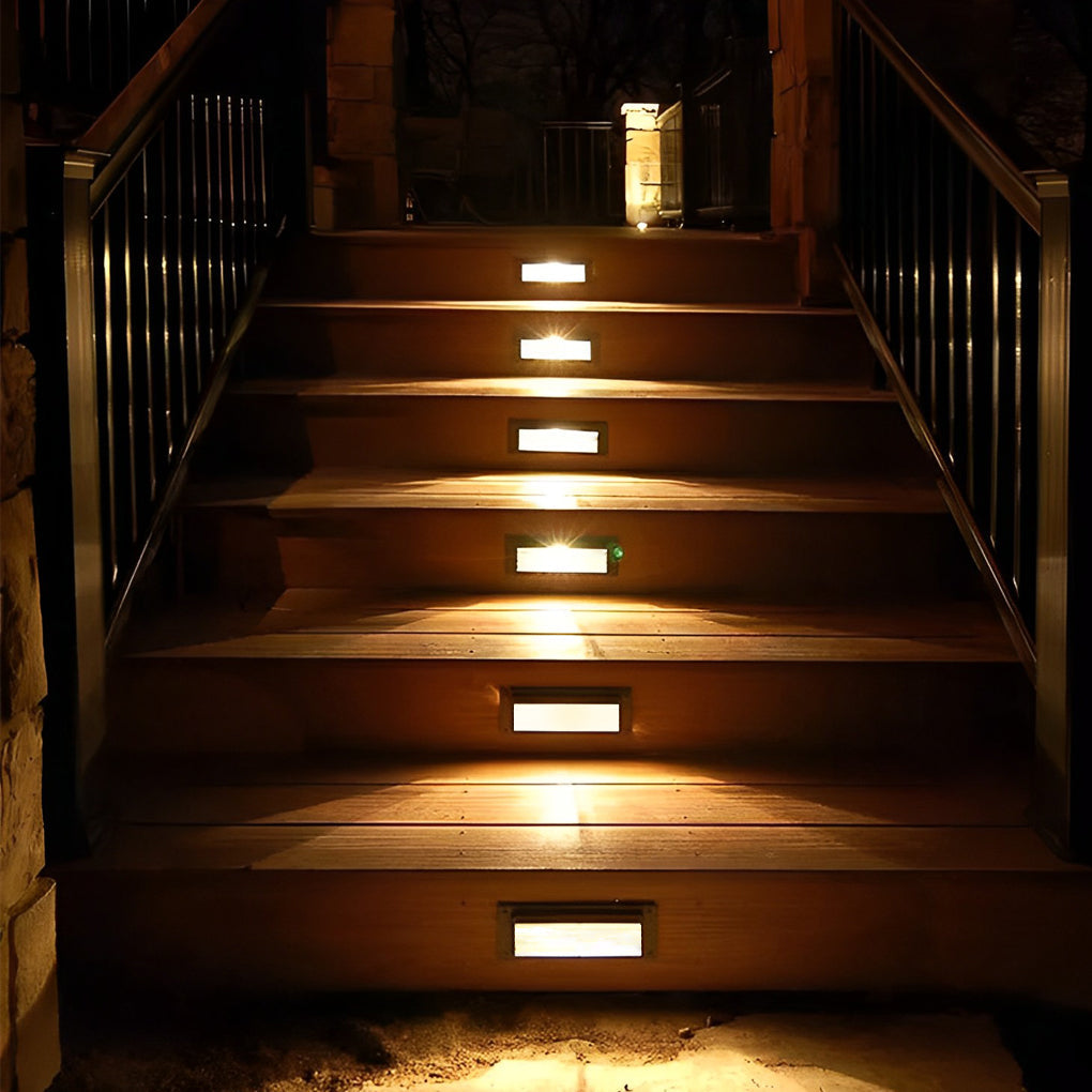 Modern LED Recessed Stair Light - IP65 Waterproof Wall Step Lighting