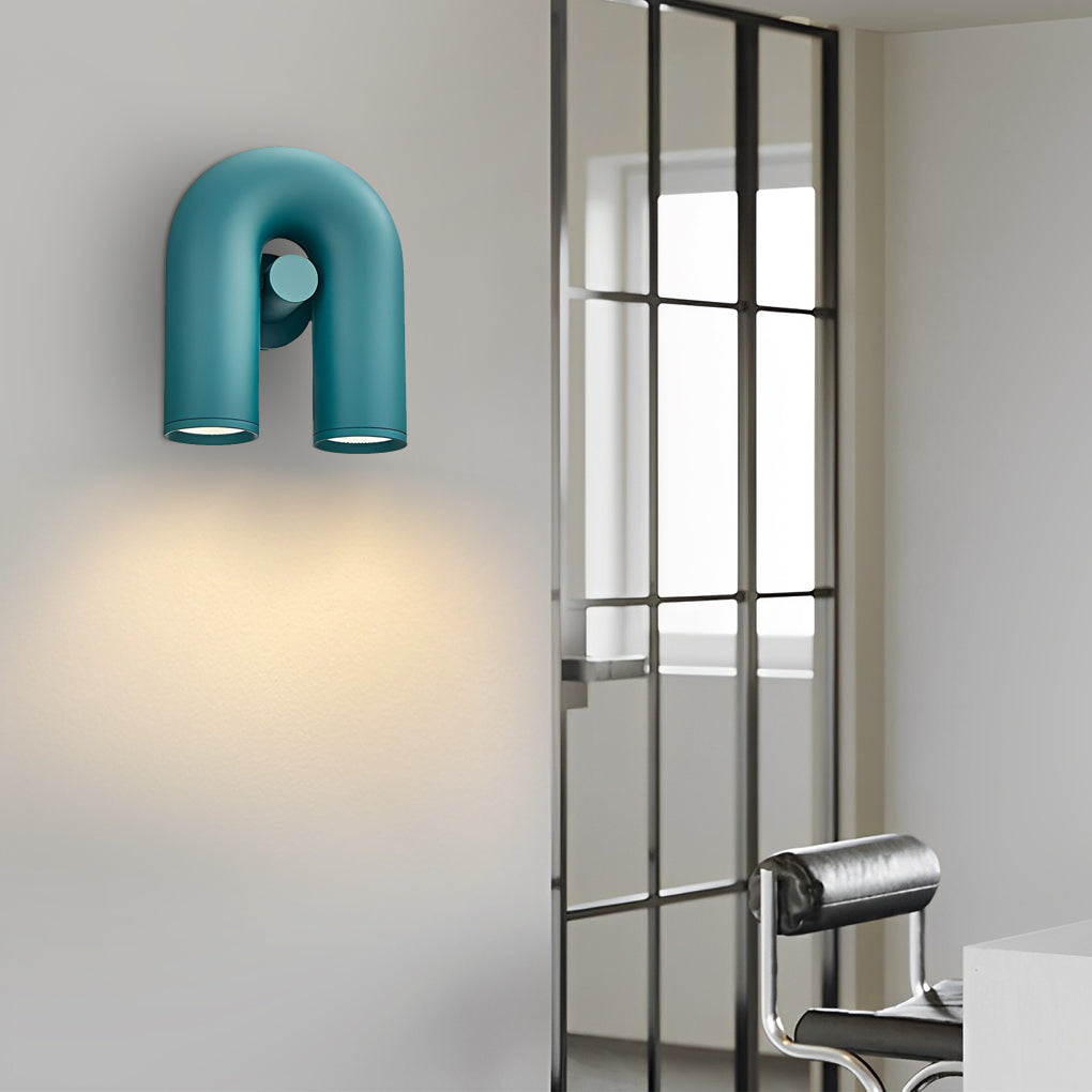 Rotatable U-Shaped LED Wall Sconce Modern Nordic Design