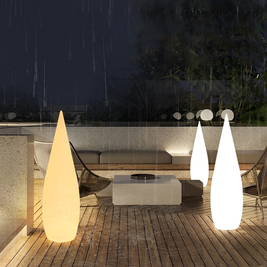 Water Drop LED Floor Lamp - Modern Indoor Outdoor Lighting