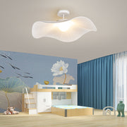 Pleated Fabric Flower Ceiling Light with Three-Step Dimming